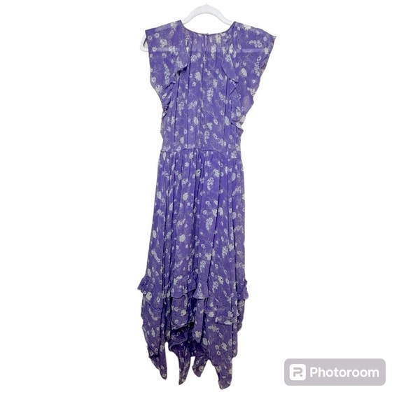 Ulla Johnson Caterina Dress - Iris 100% Silk Size 6 - Picture 5 of 13